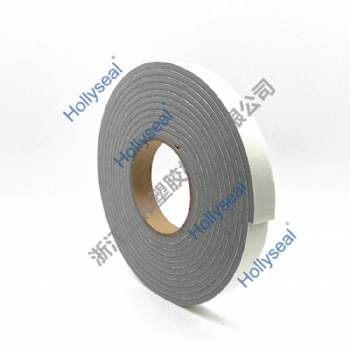 Hollyseal®Single Sided Quick Recovery Grey PVC Foam Sealing Tape for Window and Door