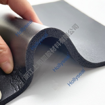 6.4mm Thick Low Density Quick Recovery Black PVC Foam for Dust Seal